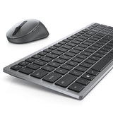 DELL KM7120W keyboard Mouse included Office RF Wireless + Bluetooth French Grey, Titanium