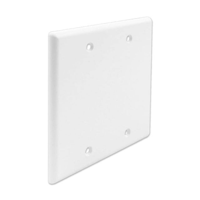 Wavenet FacePlate Blank Double Gang, WHITE