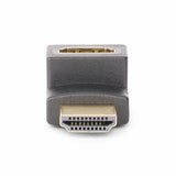 StarTech.com Up Angle HDMI 2.0 Adapter, Male to Female, Vertical 90-Degree Angled HDMI Port Saver, 4K 60Hz, High Speed HDMI Connector Extension, M/F