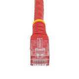 StarTech.com 100ft CAT6 Ethernet Cable - Red CAT 6 Gigabit Ethernet Wire -250MHz 100W PoE RJ45 UTP Molded Network/Patch Cord w/Strain Relief/ Individually Tested