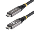 StarTech.com 10ft (3m) USB4 Cable, 20Gbps, USB-IF Certified USB-C Cable, 60W PD, 4K 120Hz DP 2.1, TPE Jacket, Black USB-C Cord