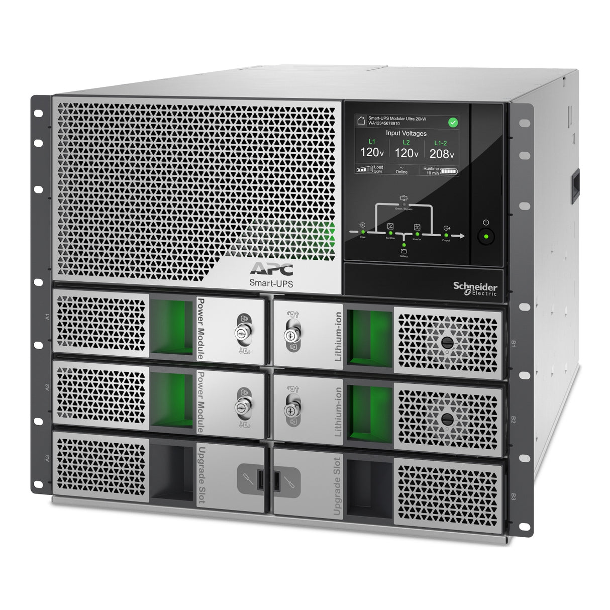 APC SRYL10K15RMXLT uninterruptible power supply (UPS) Double-conversion (Online) 3 kVA 2700 W 8 AC outlet(s)