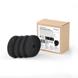 StarTech.com 4-pack 15ft (4.6m) Hook and Loop Roll, 0.5in Wide, Black, Cut-to-Size Reusable Cable Ties, Fastener Tape, Adjustable Fabric Wraps, Bulk Roll