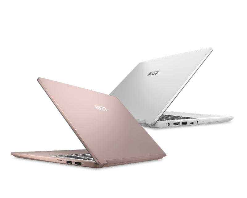 MSI Modern C13M-621US Intel® Core™ i7 i7-1355U Laptop 35.6 cm (14") Full HD 16 GB DDR4-SDRAM 1 TB SSD Wi-Fi 6 (802.11ax) Windows 11 Black, Rose gold, Silver