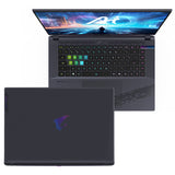 GIGABYTE AORUS 16X ASG-53USC64SH laptop Intel® Core™ i7 i7-14650HX 40.6 cm (16") WQXGA 32 GB DDR5-SDRAM 1 TB SSD NVIDIA GeForce RTX 4070 Wi-Fi 7 (802.11be) Windows 11 Home Grey