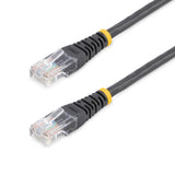 StarTech.com 15 ft Cat5e Black Molded RJ45 UTP Cat 5e Patch Cable - 15ft Patch Cord