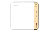 QNAP TS-462-4G NAS Tower Intel® Celeron® N4505 4 GB DDR4 0 TB QNAP QTS White