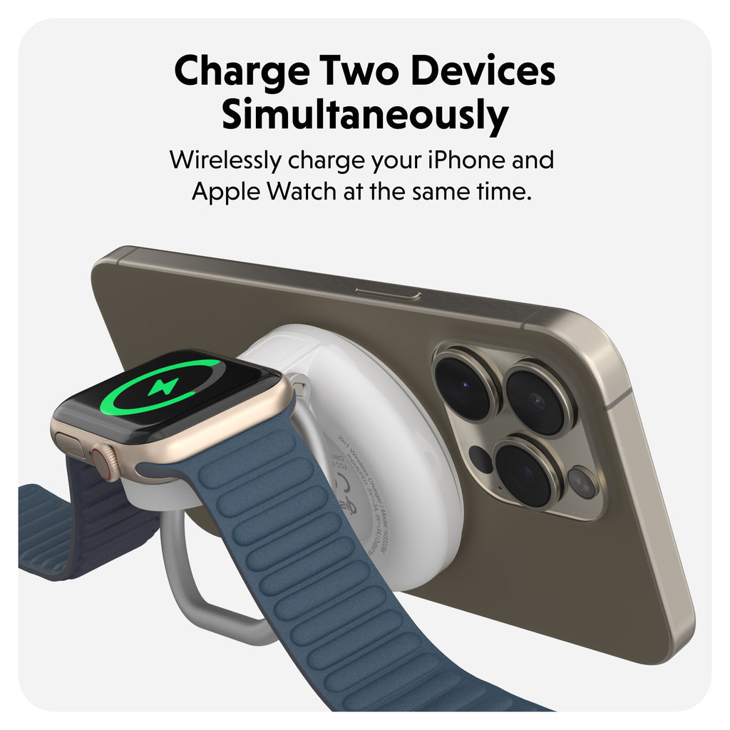 Targus HJ3310WHGL mobile device charger Headphones, Smartphone, Smartwatch White USB Wireless charging Fast charging Indoor