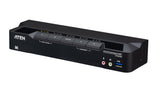 ATEN 4-Port USB 3.0 8K DisplayPort Dual-Display KVMP™ Switch (Cables included)