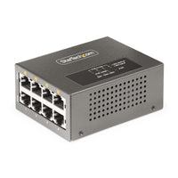 StarTech.com 4-Port Multi-Gigabit PoE++ Injector, 5/2.5/1G Ethernet (NBASE-T), PoE/PoE+/PoE++ (802.3af/802.3at/802.3bt), 160Watts Power Budget, Wall/DIN Rail Mountable, Unmanaged - TAA