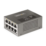 StarTech.com 4-Port Multi-Gigabit PoE++ Injector, 5/2.5/1G Ethernet (NBASE-T), PoE/PoE+/PoE++ (802.3af/802.3at/802.3bt), 160Watts Power Budget, Wall/DIN Rail Mountable, Unmanaged - TAA