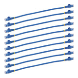 StarTech.com 1 ft. CAT6 Ethernet cable - 10 Pack - Blue CAT6 Patch Cord - Snagless RJ45 Connectors - 24 AWG Copper Wire – UTP Ethernet Cable