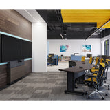 Middle Atlantic ForumTM Floor-to-Wall Mounted 66" (3 Bay) Display Stand for (2) 56" to 65" Displays, Dark Colorway