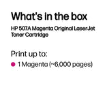 HP 507A Magenta Original LaserJet Toner Cartridge