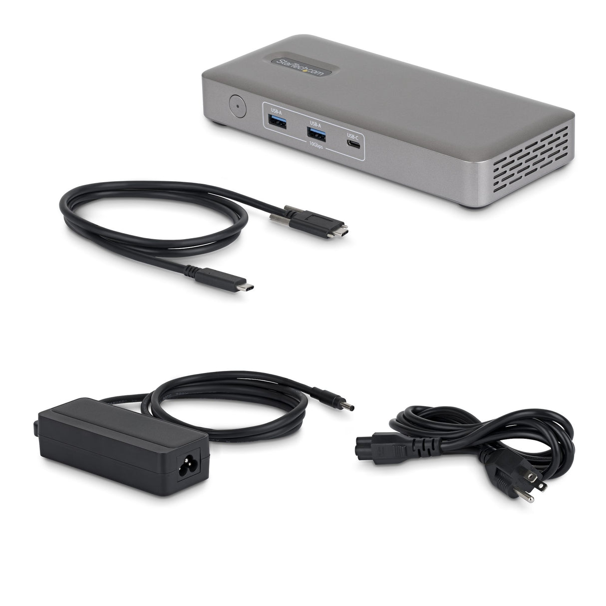 StarTech.com USB4 Docking Station, Driverless Dual 4K 144Hz for Mac and Windows, Universal USB-C Dock with DisplayPort, 100W PD and 2.5GbE