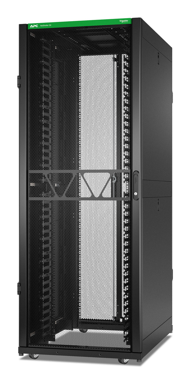 APC NetShelter SX Networking Enclosure, 42U, 1991H x 750W x 1070D mm, wtih Sides, Black