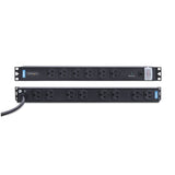 StarTech.com 14-Outlet Rackmount PDU, 1U Server Power Strip with 6x Front and 8x Rear Ports, Mounted Power Distribution Unit for 19-Inch Racks and Cabinets