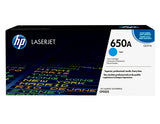 HP 650A Cyan Original LaserJet Toner Cartridge