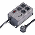 StarTech.com 4-Outlet Industrial Power Strip 125V/15A, EMI/RFI Isolation, Surge Protection, Mountable PDU, Attached 8ft/2.4m Cord, NEMA 5-15P/R, UL Listed, TAA