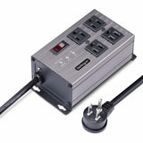 StarTech.com 4-Outlet Industrial Power Strip 125V/15A, EMI/RFI Isolation, Surge Protection, Mountable PDU, Attached 8ft/2.4m Cord, NEMA 5-15P/R, UL Listed, TAA