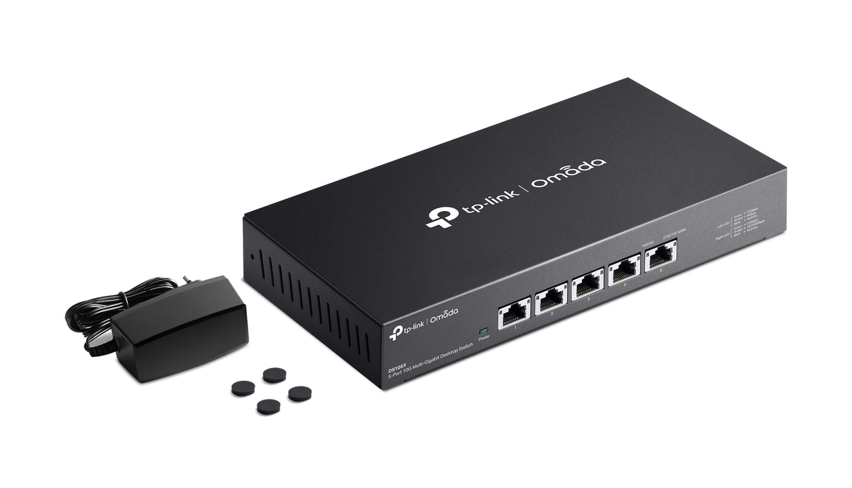 TP-Link Omada DS105X network switch Unmanaged 10G Ethernet (100/1000/10000) Black