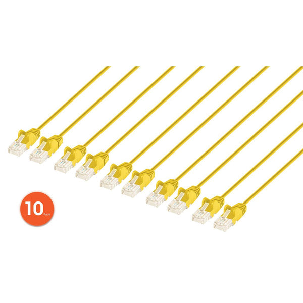 Intellinet 744751 networking cable Yellow 1 m Cat6 U/UTP (UTP)