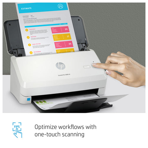 HP ScanJet Pro 3000 s4 Sheet-fed scanner 600 x 600 DPI A4 Black, White