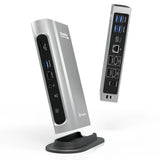 Plugable Technologies TBT4-UDZ laptop dock/port replicator Wired Thunderbolt 4 Silver