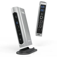 Plugable Technologies TBT4-UDZ laptop dock/port replicator Wired Thunderbolt 4 Silver