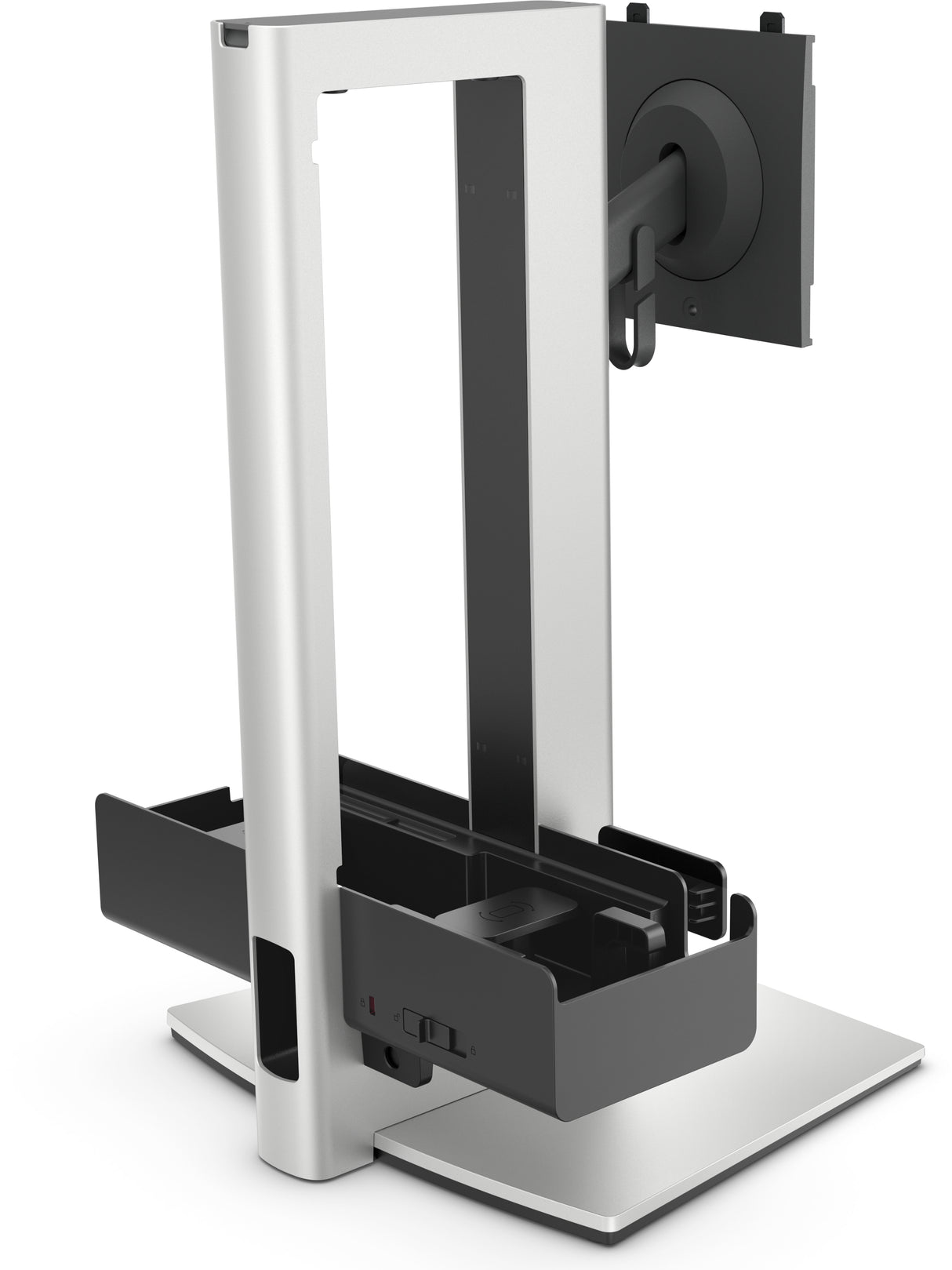 DELL Pro Slim OSS25 68.6 cm (27") Desk Black, Silver