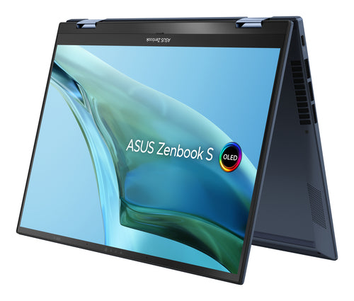 ASUS Zenbook S13 Flip OLED UP5302ZA-XB71T-CA Intel® Core™ i7 i7-1260P Hybrid (2-in-1) 33.8 cm (13.3") Touchscreen 2.8K 16 GB LPDDR5-SDRAM 1 TB SSD Wi-Fi 6E (802.11ax) Windows 11 Pro Blue