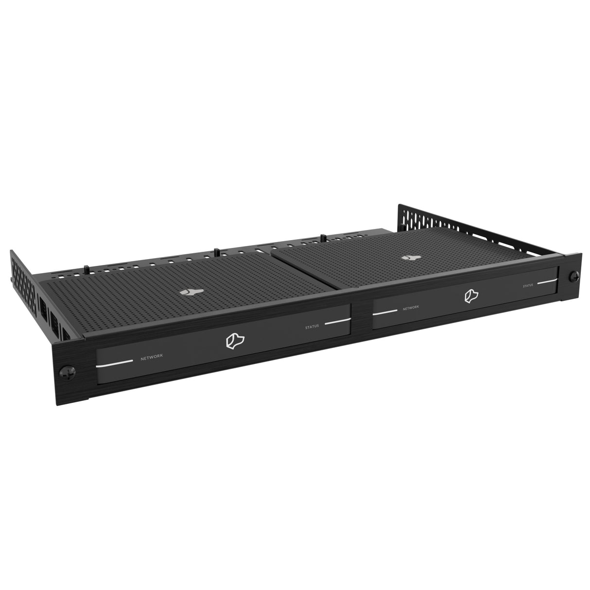 Middle Atlantic 1RU Anodized Custom Shelf for (2) Josh.ai Cores