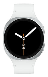 Samsung Galaxy Watch8 3.3 cm (1.3") AMOLED 40 mm Digital 438 x 438 pixels Touchscreen Silver Wi-Fi GPS (satellite)