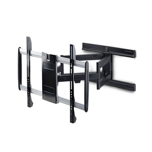 StarTech.com Ultra-Slim Articulating TV Wall Mount for up to 65-inch and 99lb/45kg Flat Screens, VESA 600x400, TAA-Compliant Low-Profile Bracket