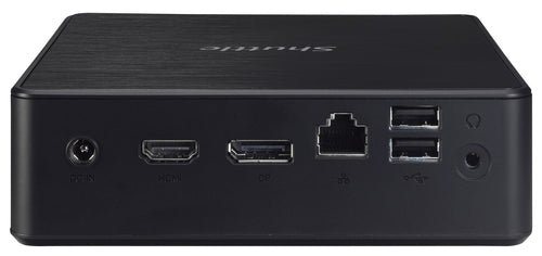 Shuttle Nano PC NC10U7 , Intel i7-8565U, 1x HDMI, 1x DP, 1x 2.5" bay, 1x M.2, 1x LAN, 1x COM, Wifi, 24/7 permanent operation, incl. VESA & Stand