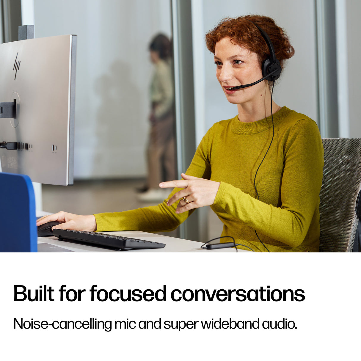 HP Poly Mission 425 Stereo USB Wired Headset Classic (Bulk)