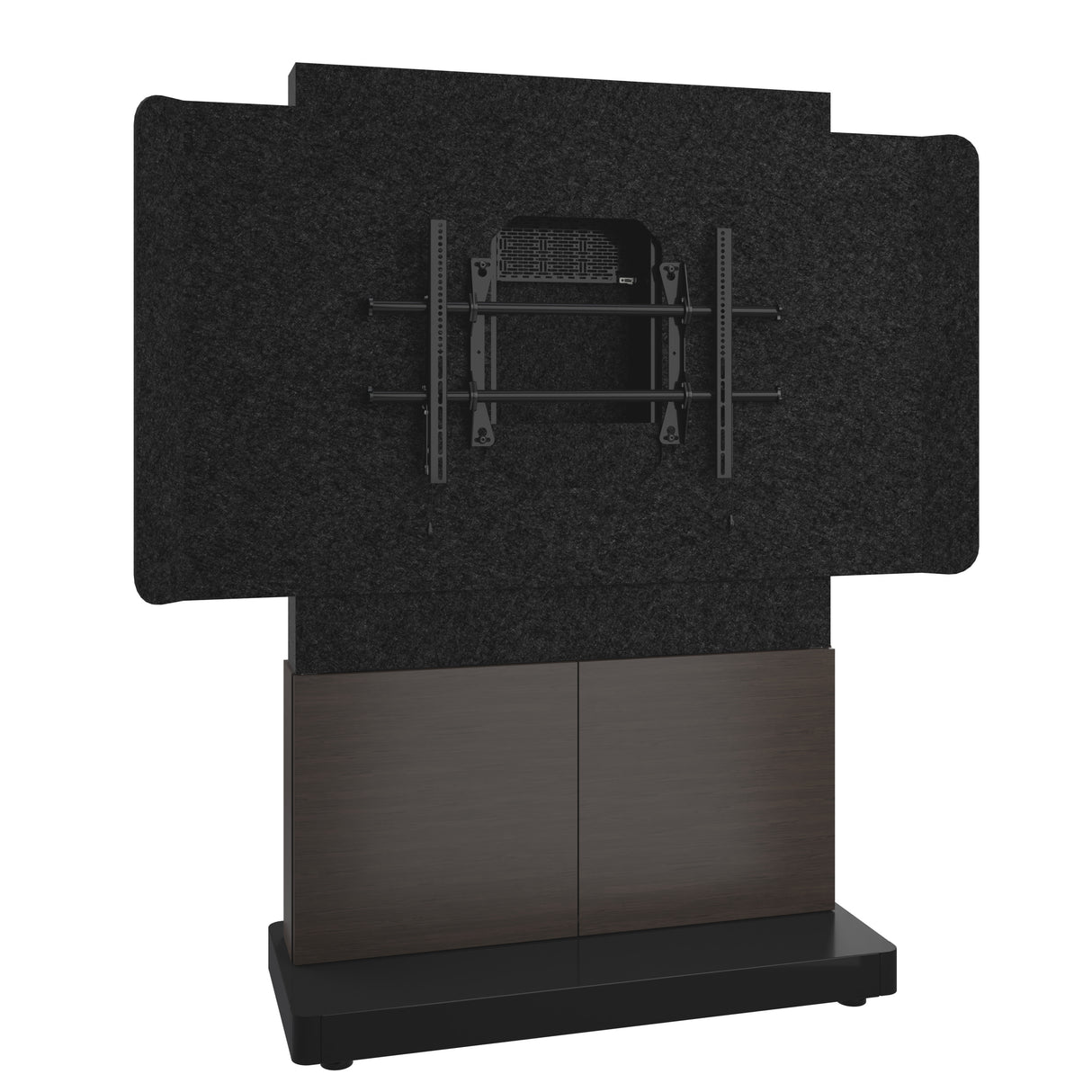 Middle Atlantic ForumTM Free-Standing 48" (2-Bay) Display Stand for (1) 42" to 55" Display, Dark Colorway