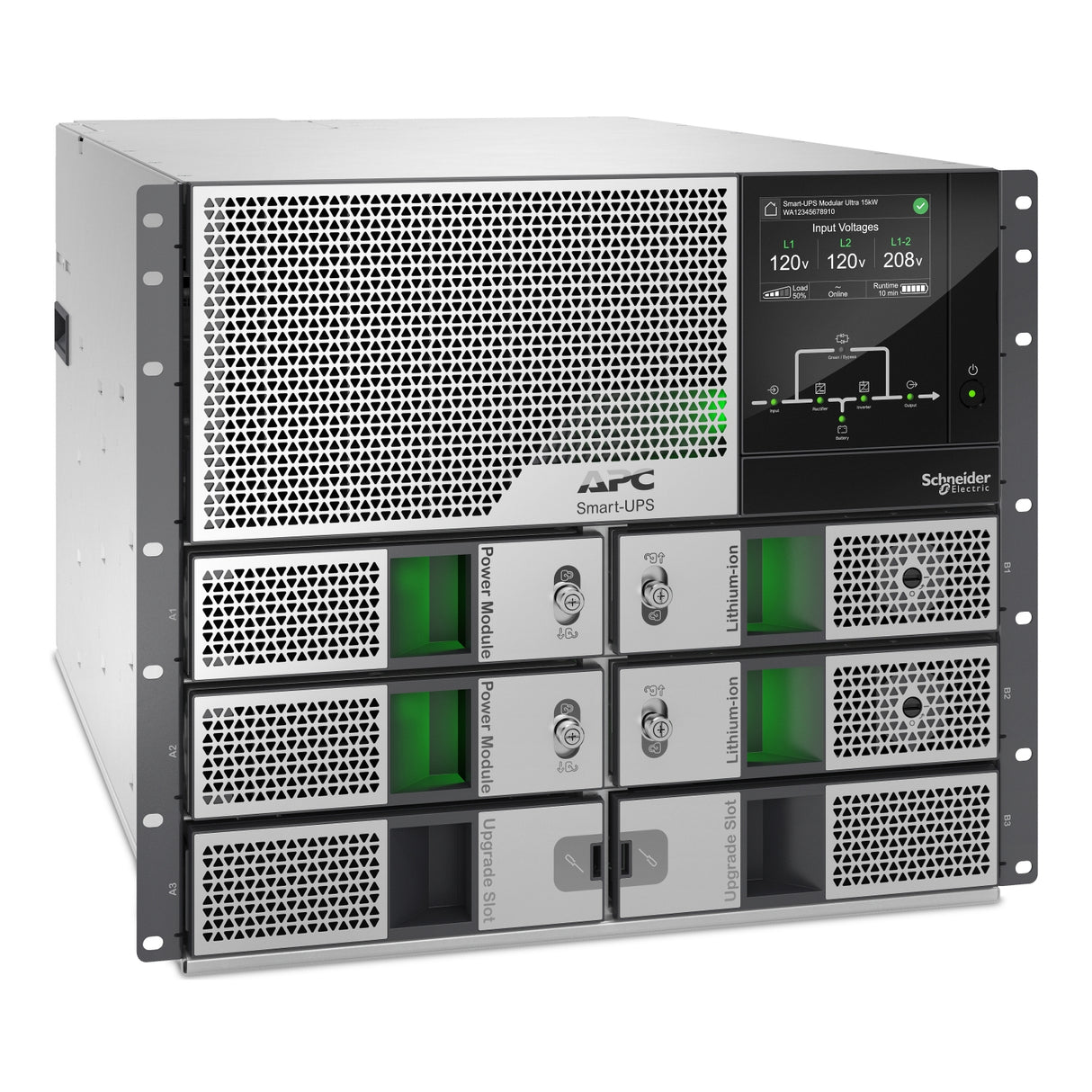 APC SRYL15K15RMXLT uninterruptible power supply (UPS) Double-conversion (Online) 15 kVA 15000 W