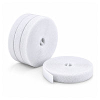 StarTech.com 4-pack 15ft (4.6m) Hook and Loop Roll, 0.5in Wide, White, Cut-to-Size Reusable Cable Ties, Fastener Tape, Adjustable Fabric Wraps, Bulk Roll