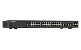 QNAP QSW-M2130P-2C2S26T network switch Managed L2 2.5G Ethernet (100/1000/2500) Power over Ethernet (PoE) 1U Black