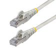 StarTech.com 100ft Gray CAT6a Ethernet Cable, Snagless RJ45, 10GbE, 100W PoE++, S/FTP, LSZH, 27AWG Pure Bare Copper Wire, 500MHz, Shielded Network Patch Cord w/Strain Reliefs, Individually Tested/ETL Verified