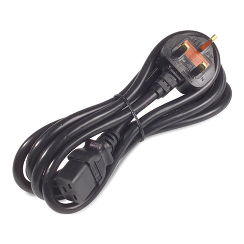 APC Power Cord, C19 to BS1363A (UK), 2.4m