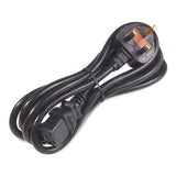 APC Power Cord, C19 to BS1363A (UK), 2.4m