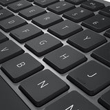 DELL KM7120W keyboard Mouse included Office RF Wireless + Bluetooth French Grey, Titanium
