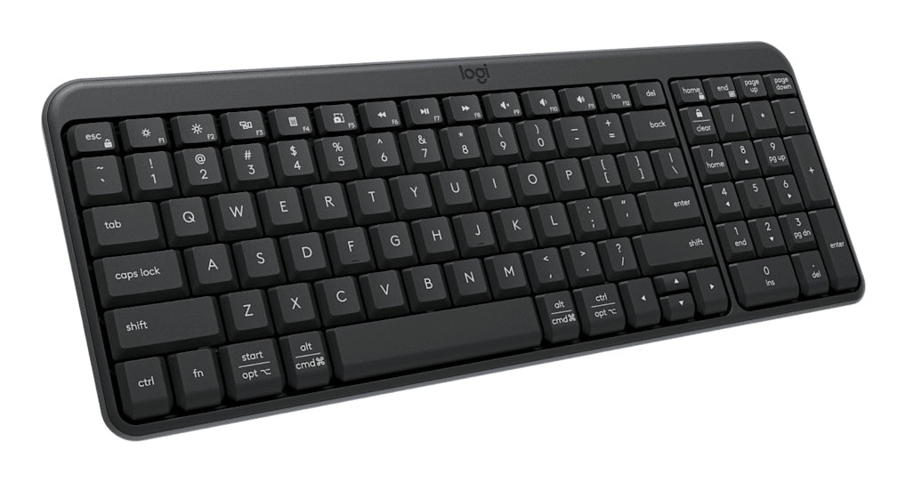 Logitech K250 Compact Bluetooth keyboard Universal RF Wireless + Bluetooth QWERTY US English Graphite
