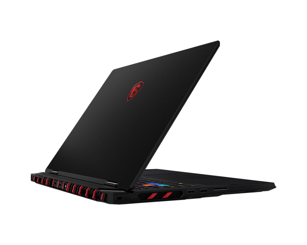 MSI Raider 18 HX AI A2XWJG-438CA Intel Core Ultra 9 285HX Laptop 45.7 cm (18") UHD+ 64 GB DDR5-SDRAM 4 TB SSD NVIDIA GeForce RTX 5090 Wi-Fi 7 (802.11be) Windows 11 Pro Black