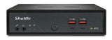 Shuttle Slim AI PC DN11H5 Intel Core Ultra 5 125H, Intel Arc graphics, 2xHDMI, 2x DP, 4x 2.5Gbit LAN, VESA, 24/7 permanent operation
