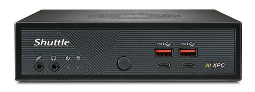 Shuttle Slim AI PC DN11H5 Intel Core Ultra 5 125H, Intel Arc graphics, 2xHDMI, 2x DP, 4x 2.5Gbit LAN, VESA, 24/7 permanent operation