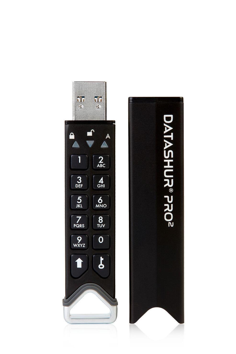 iStorage datAshur PRO2 128 GB | Secure Flash Drive | FIPS 140-2 Level 3 Certified | AES-XTS 256-bit hardware encryption | Password protected | Dust/Water-Resistant