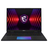 MSI Thin 18 HX A14VHG-083CA Intel® Core™ i9 i9-14900HX Laptop 45.7 cm (18") UHD+ 64 GB DDR5-SDRAM 4 TB SSD NVIDIA GeForce RTX 4080 Wi-Fi 7 (802.11be) Windows 11 Pro Black